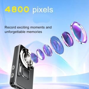 디지털 키즈 캠코더 2000mAh 긴 배터리 수명 48MP 1080P 필터 16배 줌 초보자용 사진 촬영 카메라-A32R