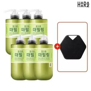 하라즈 결고운 때필링 본품 6개+ 실리콘바디타월