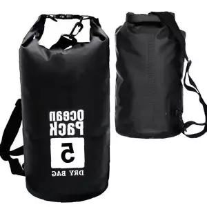 원통형 롤탑 5L 완전방수 드라이색 수상레저 물놀이 캠핑 낚시 보트 야외용