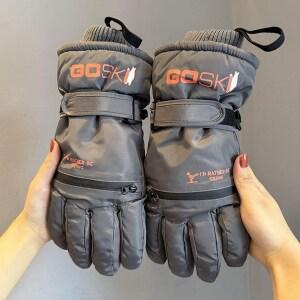 고급형 스키 장갑 방한 방풍 오토바이 발열 아웃도어 두꺼운 내피 글러브