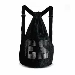 메쉬 소재 볼백 블랙 숄더 끈 조절 가능 공 보관 가방 운동용품 휴대 스포츠