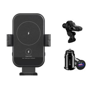 PYHO 차량용 무선충전거치대M5H+고속충전시거잭 z플립6 전력15W