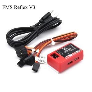 FMS 리플렉스 V3 비행 컨트롤러 자이로 안정기 워버드 RC 비행기용 업그레이드된 블루투스 버전 지능형 지