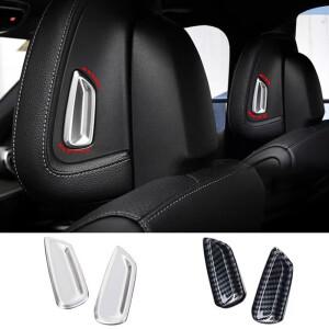 메르세데스 벤츠 C 클래스 W206 C260 C300 2023+ X254 GLC 2피스 세트 자동차 시트 헤드레스트 조절 스위치