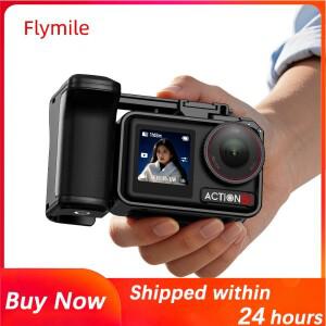 플라이마일 PC 스트리트 슈팅 그립 DJI호환 오즈모 액션 5 프로/4/3 스탠다드 플라스틱 케이지용 프로 액세