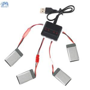 3.7V 리포 4 in 1 USB 충전기 E010 H31 X4 Syma X5SW X5C RC 보트 자동차 드론 헬리콥터 부품 액세서리