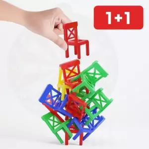 어린이 집중력향상 의자쌓기 소근육발달 파티 밸런스게임 18p  1+1