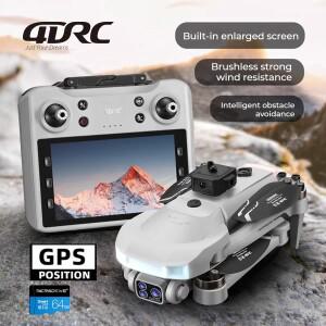 4DRC V34 드론 스크린 원격 제어 GPS 전문 8k HD 카메라 5G WIFI 브러시리스 항공 사진 쿼드콥터