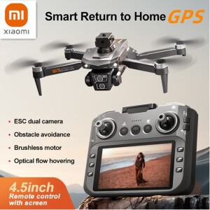 샤오미 LU30 GPS 드론 8K HD 카메라 브러시리스 지능형 장애물 회피 스크린 컨트롤 4.5인치 RC 항공기