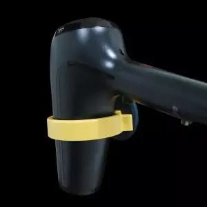 [비케이엠_62]부착식 드라이기 드라이기홀더 노랑