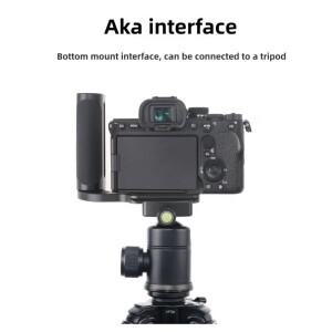 캐논 소니 후지필름 파나소닉 올림푸스 카메라 삼각대용 유니버설 왼손잡이용 브래킷 핸드 그립 퀵 릴리즈