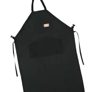 블루투야 미술용 공예 공방용 1P 화구 디자인 검정 앞치마 그리기 특대