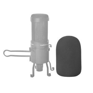 팝필터 야외용 인조 모피 마이크 커버 머프 윈드스크린 슬리브 쉴드 (오디오테크니카 AT AT2035 호환)