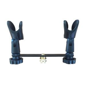 스튜디오 녹음용 마이크 클립 2개 1~2개의 범용 견고한 지지대 미끄럼 방지 180 ° 조절 가능 클램프 홀더