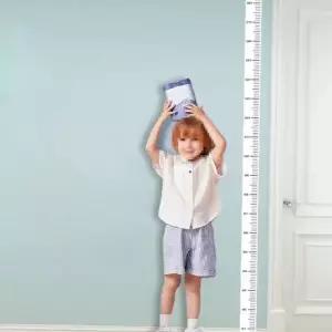 벽부착 신장 측정 스티커 2m 화이트 투명 디자인 아이 성장 기록 홈 인테리어