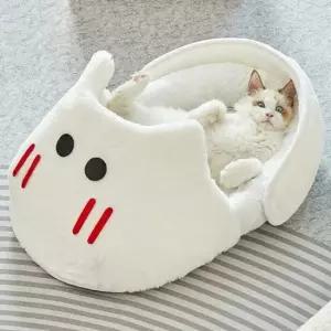 숨숨집 고양이 극세사 마우스 하우스 대형 베드 1P