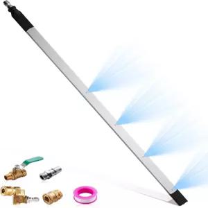 라디에이터 청소 완드 워터 에어 24인치 완드+ 7각 커플러+ 밸브 스위치 자동차 세차 완드용 클리너