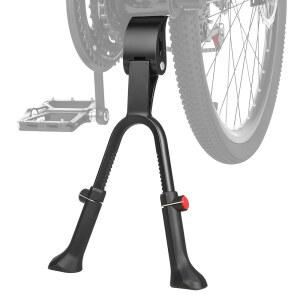 YBLNTEK 센터 마운트 자전거 킥스탠드 조절 가능한 높이 더블 레그 알루미늄 합금 킥스탠드는 24인치 26인치 27 5인치 28인치 통근 도로 화물 자전거를 의미