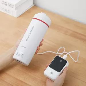 usb 전기 텀블러 포트 커피 주전자 충전식 여행 가열 물끓이는 여행용 소형 일본 보온