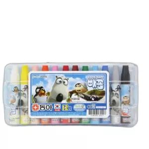 크레파스 크레용 12색 빼꼼