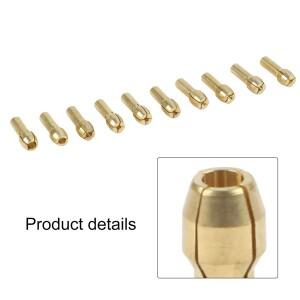 미니 드릴 척 어댑터 10개 황동 세트(4.2/4.8mm 샹크 포함) DIY 및 공예 작업한 회전 공구용