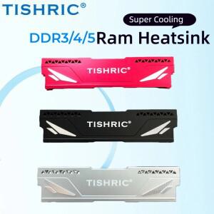 TISHRIC 알루미늄 합금 DDR5 데스크탑 메모리 RAM 라디에이터(열 패드 포함) 방열판 쿨러 냉각