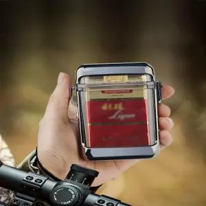 투명 방수 담배케이스 선물 라이터 휴대용 슬림 세트