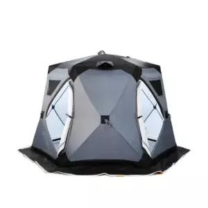 육각 텐트 빙어낚시 누빔 큐브 원터치 동계 방수 보온 겨울용 쉘터