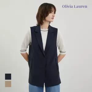 [올리비아로렌] 벨티드 테일러드 카라 베스트_VOCQC4M3351