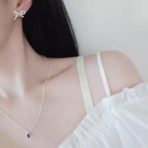 SS1006 여성 리본 디자인 진주 은귀걸이 이쁜 이어링 실버 925