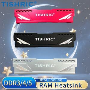 TISHRIC DDR5 데스크탑 메모리 RAM 방열판(열 패드 포함) 알루미늄 합금 라디에이터 쿨러 냉각