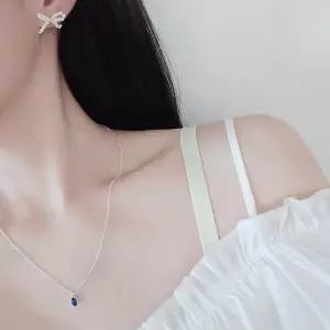 SS1006 여성 리본 디자인 진주 귀걸이 데일리 이쁜 이어링 실버 925