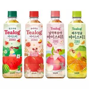 티로그 500ml 제로) 망고수박6 + 납작복숭아6 + 제주청귤6 + 루비자두6 / 제로음료 아이스티 음료