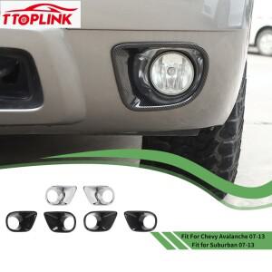 ABS 외부 전면 안개등 장식 커버 쉐보레 호환 아발란치 2007-2013 자동차 액세서리