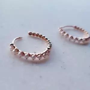 [골드스마일]SE130 여성 진주 콤비 원터치 링 이어링 여성 은귀걸이 (실버 925)