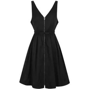 [JJ JIGOTT][JJ지고트]지퍼 슬리브리스 플레어 원피스 GP4A0OPR11_DG