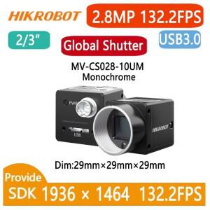 HIKVISION 2.8MP 2/3'' IMX421 모노 USB3.0 글로벌 셔터 영역 스캔 카메라 CS028-10UM