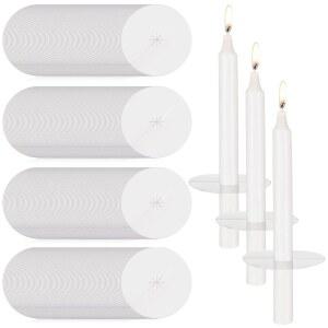 250개 교회 홀더, 헌정 15인치 드립 예배 키트, 샤밧 크리스마스 자경 3 촛불 종이 위한 이브를 양초 기념 프로텍터