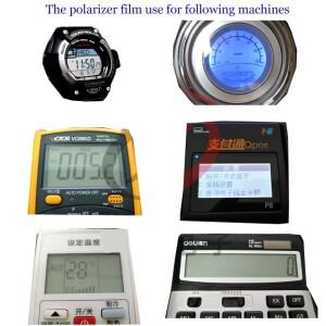 편광 LCD 필름 시트 소형 전자 계량기 배터리 자동차 계기판용 18cm x