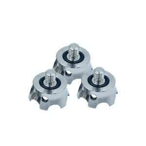 3/8 스테인레스 스틸 삼각대 바위 발 카메라 패드 스파이크 사진 액세서리 퀵 릴리스 미끄럼 방지 3 개