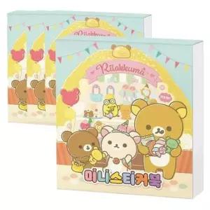 [문구/오피스] 리락쿠마 미니 데코 스티커북 4P 일본 캐릭터 꾸미기