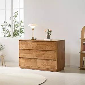 [인터데코]튼튼하고 자연친화적인 거실,침실용 원목 서랍장 120cm P0000BXQ