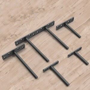 블랙 솔리드 스틸 선반 브래킷 블라인드 지지대 나무 선반용 장착
