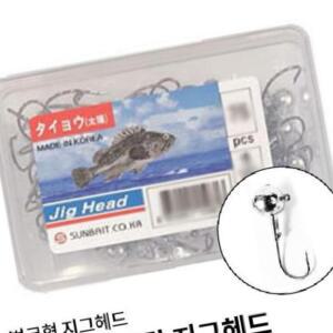 [2개구성] 썬베이트 지그헤드 기본축 큰통 3/8oz 루어 낚시 바늘 AEW9D7530