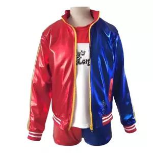 소형 키즈 유아복 할리퀸 의상 장기자랑 방망이 세트 가발 할로윈 할리 코스튬 스타킹 선물