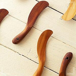 [2개구성] 칼 1p 우드 잼 티크나무 라운드 버터 BHWB486DF