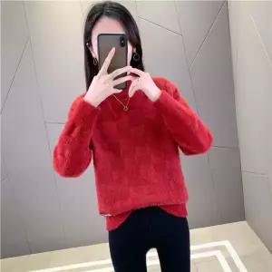 남자 코발트 블루 앙고라 니트 파란색