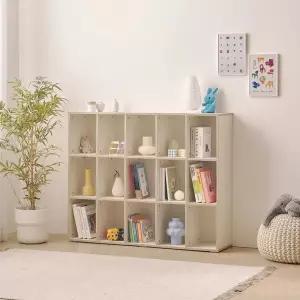 (착불) 아이방 감성 교구 정리 수납 책장 3단 120cm P0000BRC