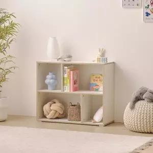 (착불) 아이방 감성 교구 정리 수납 책장 2단 80cm P0000BRD