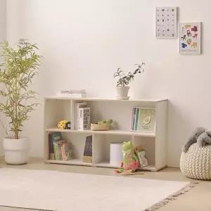 (착불) 아이방 감성 교구 정리 수납 책장 2단 120cm P0000BRF